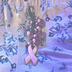 Breast Cancer purse charm